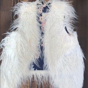 Faux fur vest